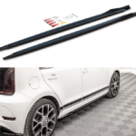 Lip Spoiler Volkswagen Up GTI Side Skirts Gloss Black