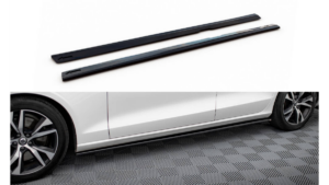 Lip Spoiler Volvo S60 III R-Design Side Skirts v.2 Gloss Black