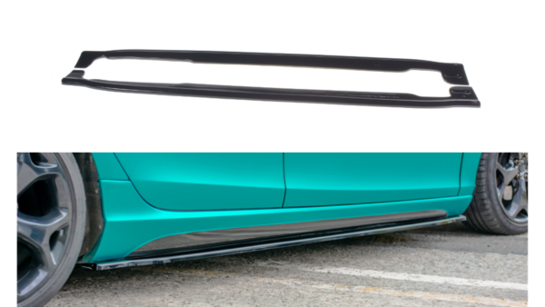 Lip Spoiler Volvo V40 R-design Side Skirts Gloss Black