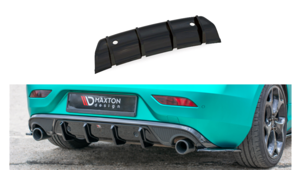 Lip Spoiler Volvo V40 R-design Rear Gloss Black
