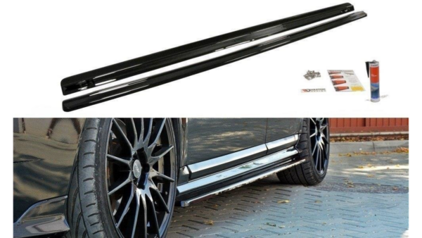 Lip Spoiler Volvo V50F R-Design Side Skirts Gloss Black