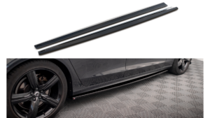 Lip Spoiler Volvo V90 S90 R-Design II Side Skirts Gloss Black