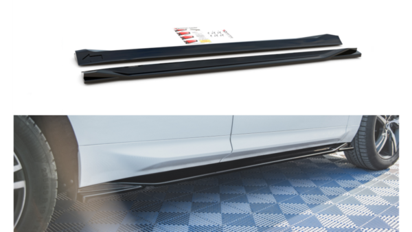 Lip Spoiler Volvo XC60 II R-Design Side Skirts Gloss Black