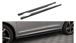 Lip Spoiler Volvo XC60 R-Design I Facelift Side Skirts Gloss Black