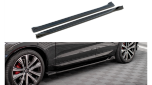 Lip Spoiler Volvo XC60 R-Design II Facelift Side Skirts Gloss Black