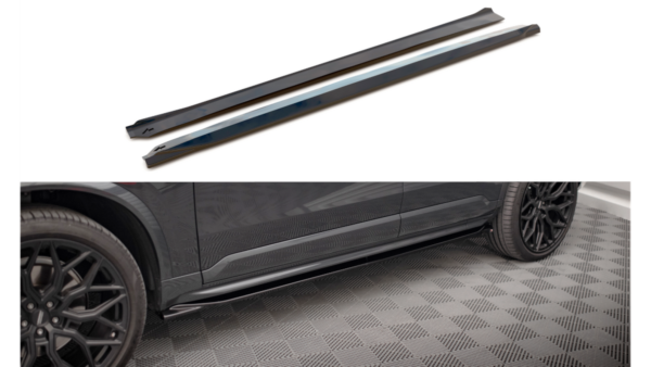 Lip Spoiler Volvo XC90 R-Design II Facelift Side Skirts Gloss Black