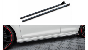 Side Skirts Diffusers V.3 + Flaps Volkswagen Golf R Mk7