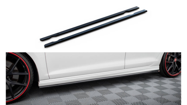Side Skirts Diffusers V.3 Volkswagen Golf R Mk7