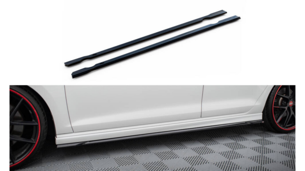 Side Skirts Diffusers V.4 Volkswagen Golf R Mk7