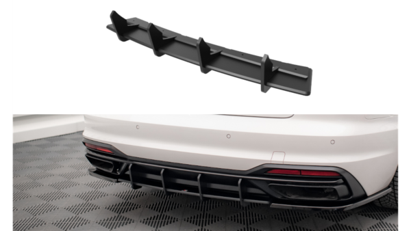 Diffuser Audi A4 B9 Facelift Rear Street Pro Red