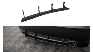 Diffuser Audi A4 S-Line B7 Rear Street Pro Black-Red