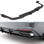Diffuser Audi A5 F5 Facelift Rear Street Pro Red + Gloss Flaps