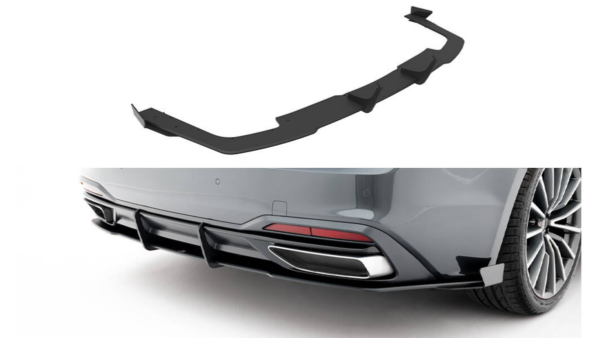 Diffuser Audi A5 F5 Facelift Rear Street Pro Red + Gloss Flaps