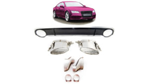 Diffuser Audi A7 C7 Rear with Pipes