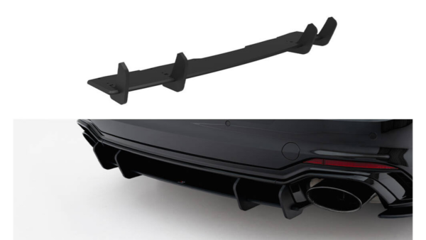 Diffuser Audi RS5 F5 Rear Street Pro Black-Red