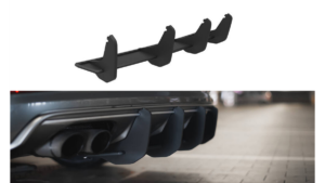 Diffuser Audi S3 8V Rear Street Pro Black-Red