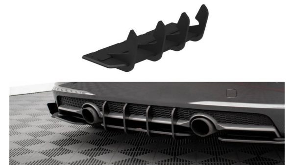 Diffuser Audi TT 8S S-Line Rear Street Pro Black-Red