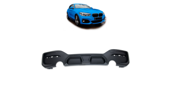 Diffuser BMW 1 F20 F21 Facelift Rear Matt Black