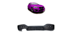 Diffuser BMW 1 F20 F21 Facelift Rear Matt Black
