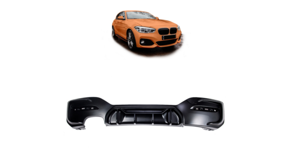 Diffuser BMW 1 F20 F21 Facelift Rear Matt Black