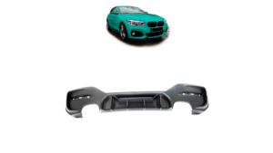 Diffuser BMW 1 F20 F21 Facelift Rear Matt Black