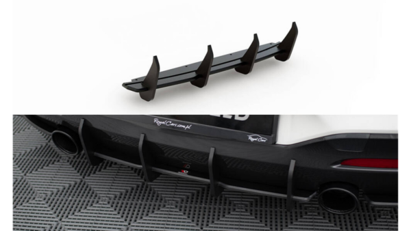 Diffuser BMW 1 F20 M-Pack Rear Racing Durability v.3 Red