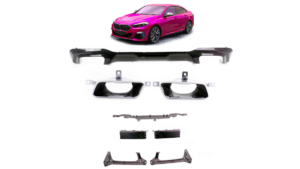 Difuusor BMW 2 F44 tagumine läikiv must