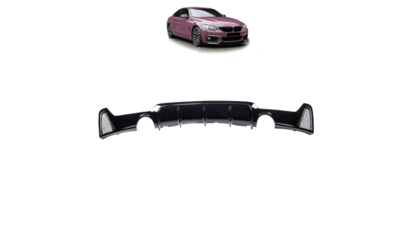 Diffuser BMW 4 F32 F33 F36 Rear Gloss Black