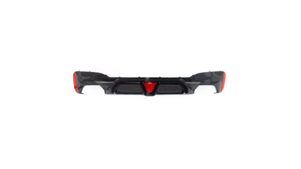Diffuser BMW 5 G30 F90 G31 Gloss Black with LED Stop Light