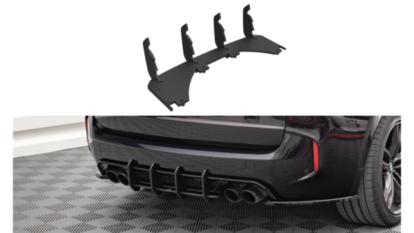 Diffuser BMW X5 F85 M-Pack Rear Street Pro Black-Red