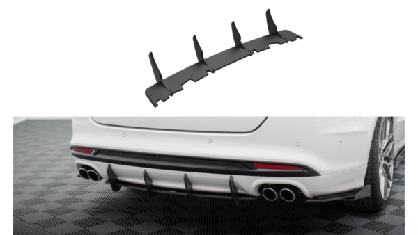 Diffuser Ford Mondeo V Facelift Fusion II Facelift Rear Street Pro Red