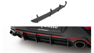 Diffuser Hyundai Veloster N Mk2 Rear Street Pro Black-Red