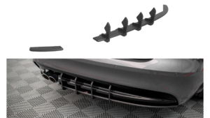 Diffuser Jaguar XF R-Sport II Rear Street Pro Black