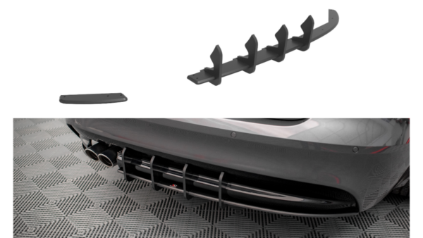 Diffuser Jaguar XF R-Sport II Rear Street Pro Black