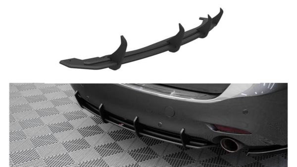 Diffuser Mazda 6 III Facelift Rear Street Pro Black-Red