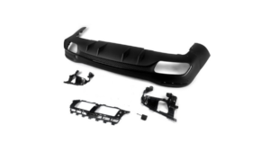 Diffuser Mercedes-Benz GLE V167 Rear with Pipes black