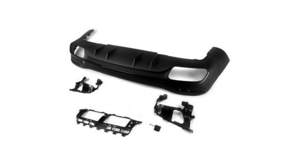 Diffuser Mercedes-Benz GLE V167 Rear with Pipes black