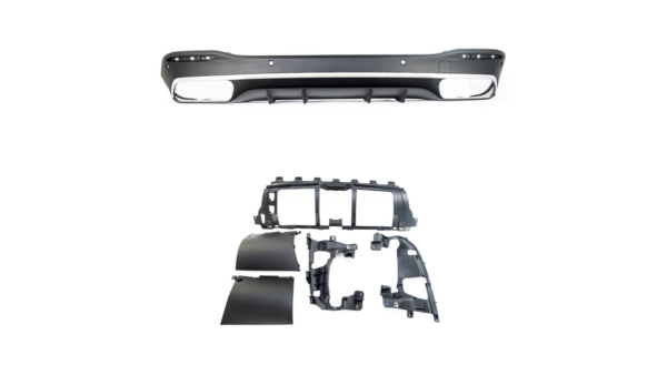 Diffuser Mercedes-Benz GLE V167 Rear with Pipes chrome