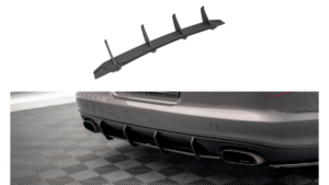 Diffuser Porsche Panamera Panamera Diesel 970 Rear Street Pro Black-Red