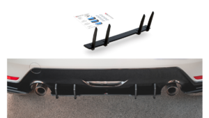 Diffuser Toyota GR Yaris IV Rear Racing Durability Black-Red