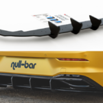 Difuusor Volkswagen Golf 8 tagumine Racing Durability v.1 must-punane