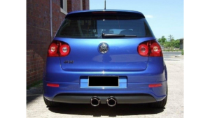 Diffuser Volkswagen Golf V R32 Rear with 2 exhaust holes, for R32 exhaust