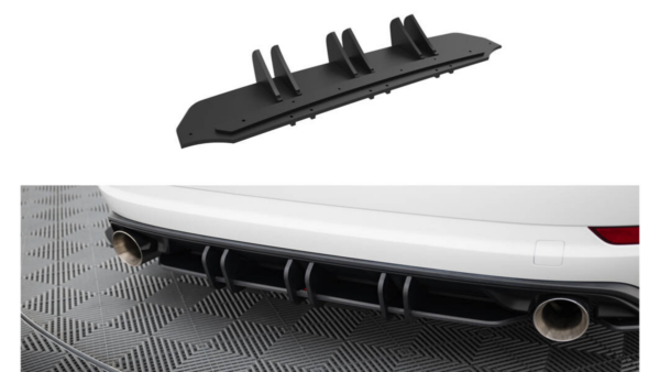 Diffuser Volkswagen Jetta GLI Mk7 Rear Street Pro Black-Red