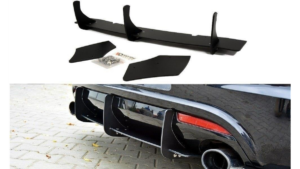 Diffuser Volkswagen Scirocco III R Rear + Rear Side Splitters