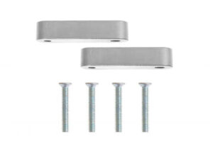 Hood Vent Spacer Honda Civic 88-00 Silver