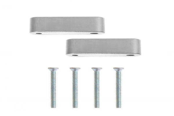 Hood Vent Spacer Honda Civic 88-00 Silver