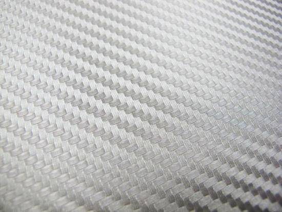 Carbon foil Silver 100x152 cm