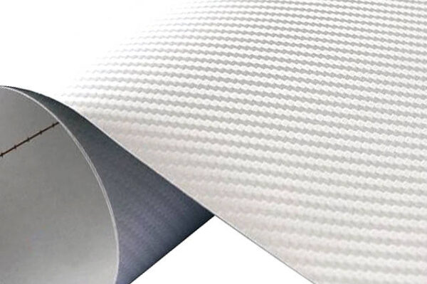 Carbon foil White 100x127 cm