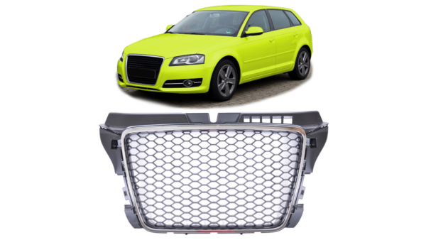 Grill Audi A3 8P Facelift Chrome & Black