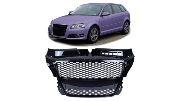 Grill Audi A3 8P Facelift Gloss Black